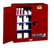 CABINET PAINT STORAGE RED 40 GAL CAP UL/FM - Cabinets